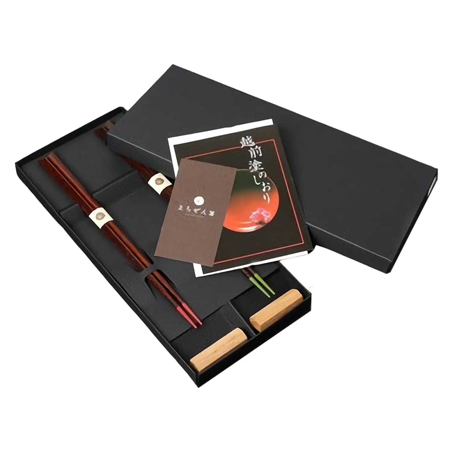 Premium Echizen Shikki Wooden Couple Chopsticks - Handcrafted Japanese Lacquerware for Romantic Dinners & Asian Cuisine | Perfect Gift for Anniversaries & Valentine's Day