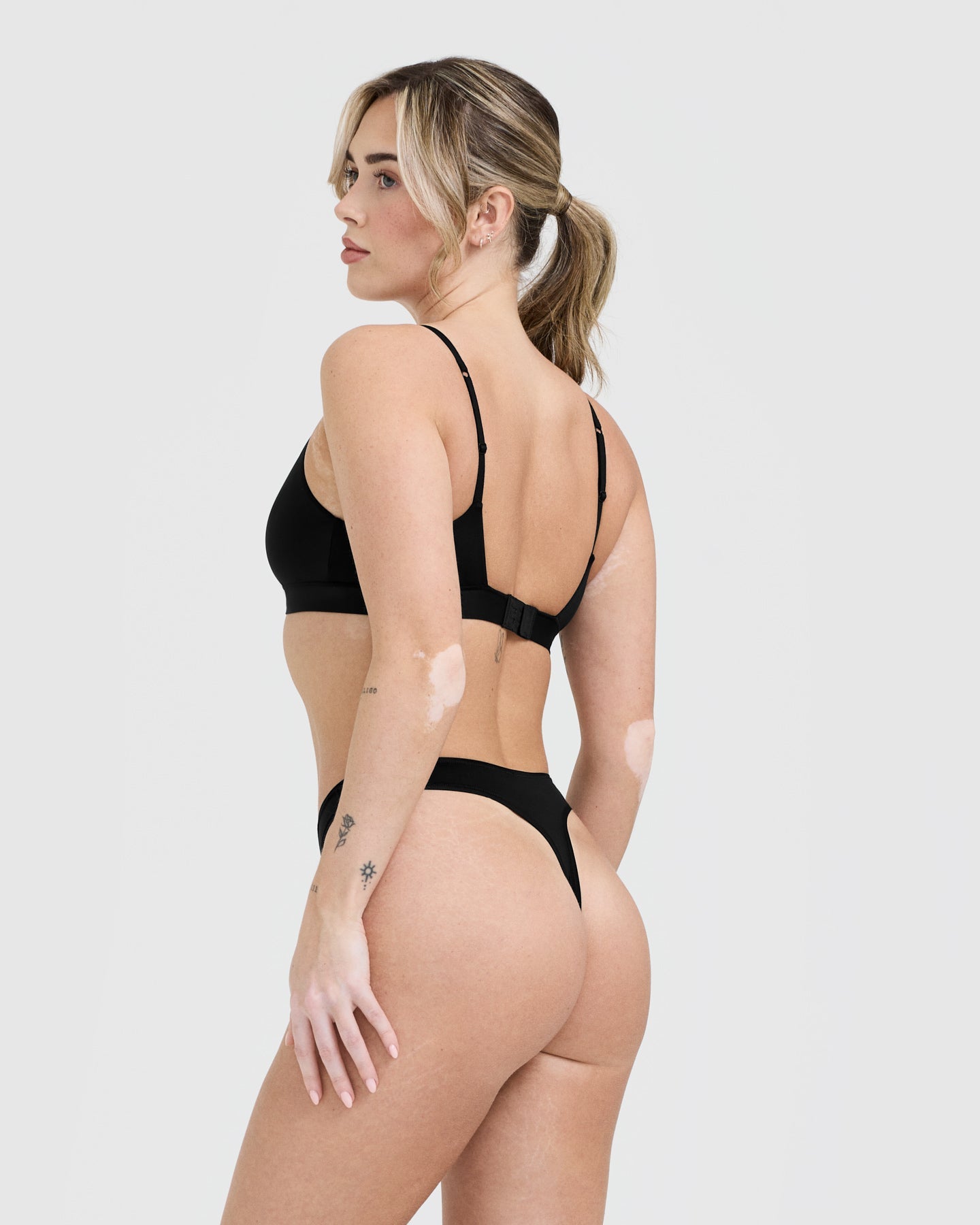 Silhouette Bralette - Comfortable Wireless Lace Bralette in Black | Perfect for Yoga, Lounge & Everyday Wear