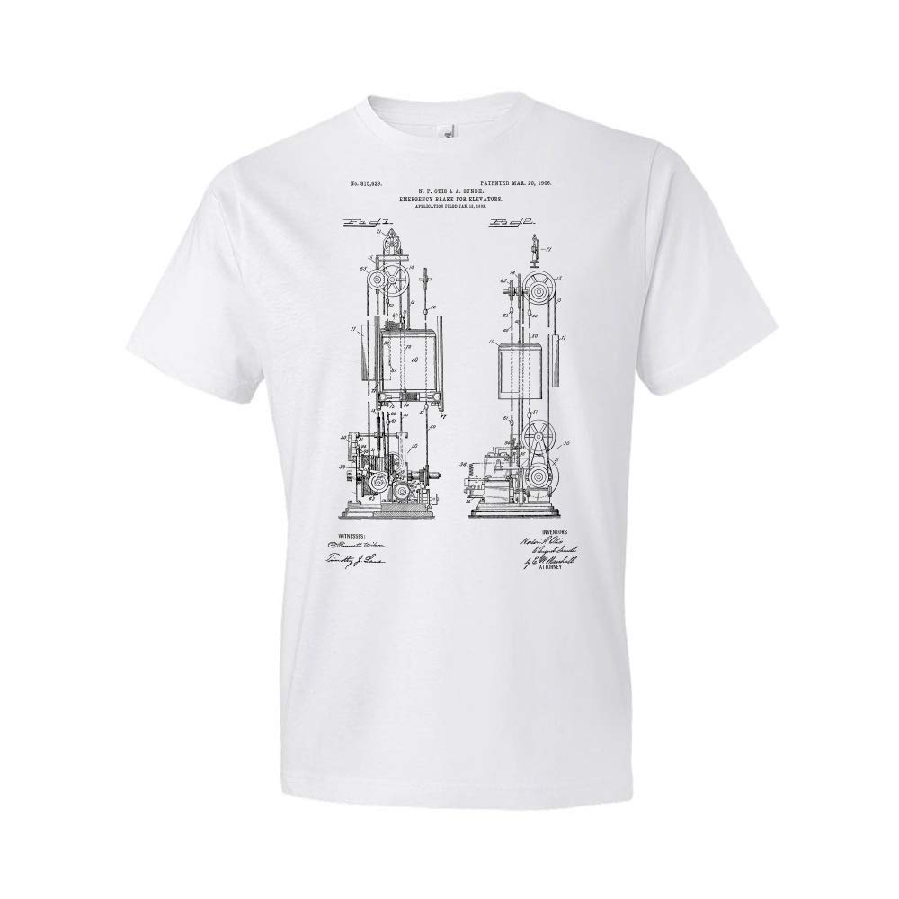 Elevator Emergency Brake T-Shirt - Mechanical Engineering Apparel for Industrial Workers | Perfect for Construction Sites & Machine Maintenance