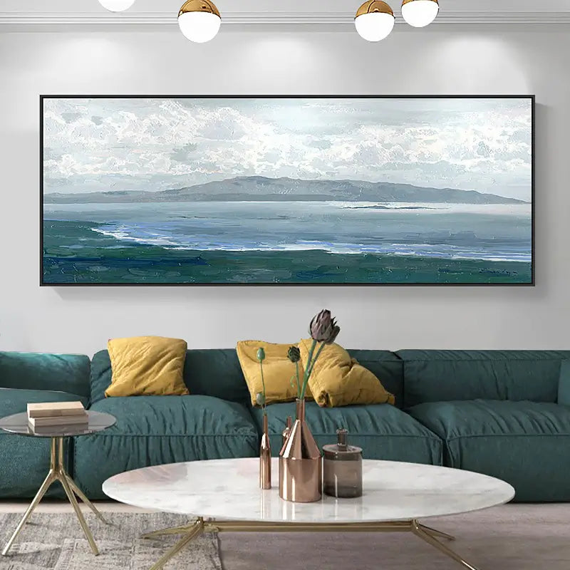 Ocean and Sky Painting #OS 022 - Stunning Seascape Wall Art for Home & Office Decor - Perfect for Living Room, Bedroom or Beach House