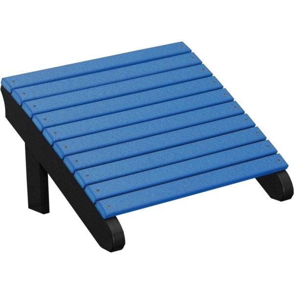 Premium Poly Deluxe Adirondack Footrest - Durable Outdoor Patio Furniture Accessory for Relaxing in Garden, Poolside or Deck