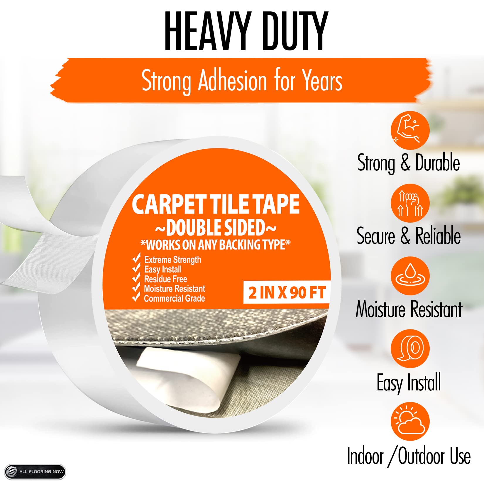 Heavy Duty Double Sided Carpet Tape - 2
