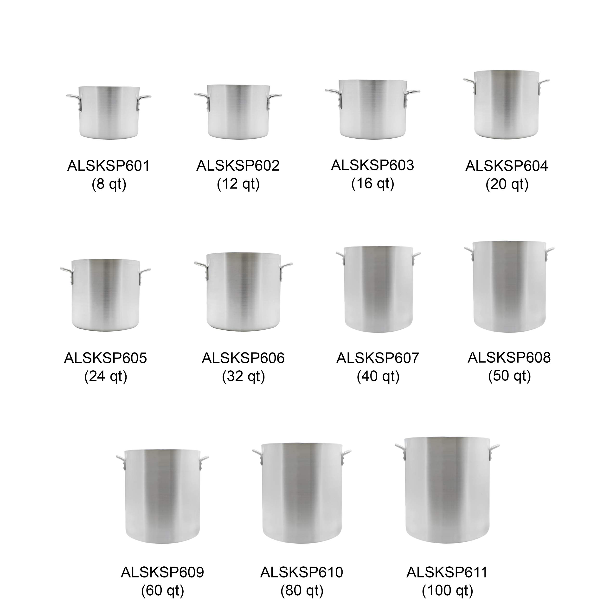 32 Quart Heavy Duty Aluminum Stock Pot - 6mm Thick for Professional Cooking, Canning, and Large Batch Meal Prep - Perfect for Home Chefs and Commercial Kitchens