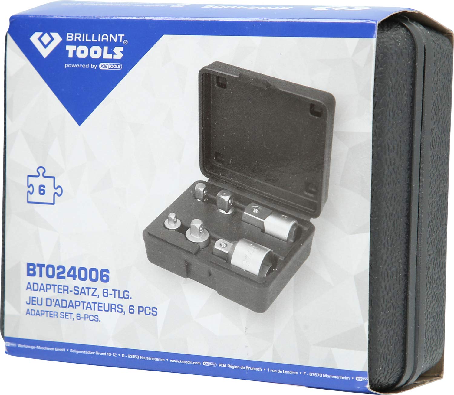 BT024006 6-Piece Adapter Set by BRILLIANT TOOLS - Perfect for Automotive Repairs