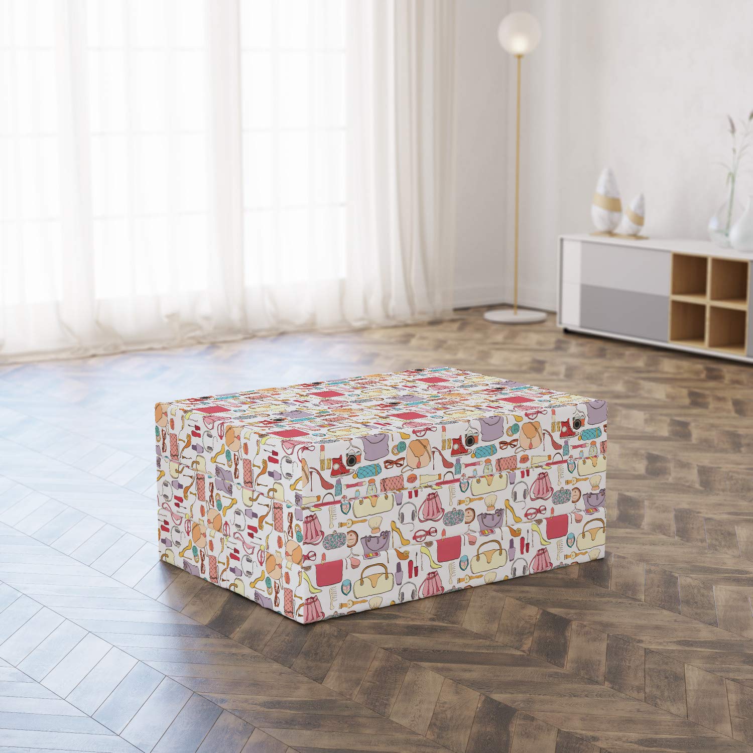 Ambesonne Fashion Foldable Mattress for Women - 74.8