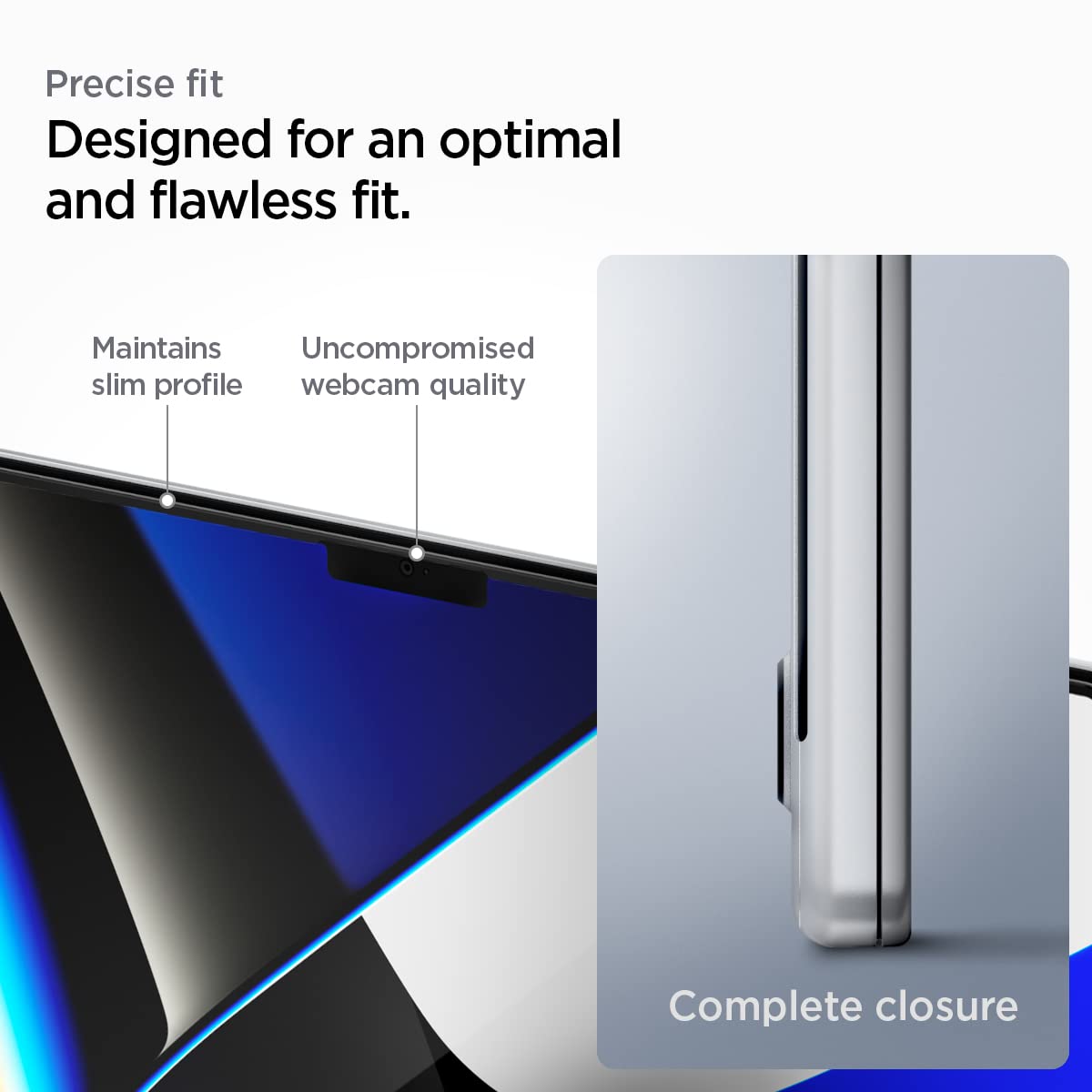 Spigen GlasTR Slim Tempered Glass Screen Protector for MacBook Pro 16 inch (M4 Pro/M4 Pro Max/M3/M2/M1 Series) - Anti-Scratch, Bubble-Free, HD Clarity for Work & Entertainment