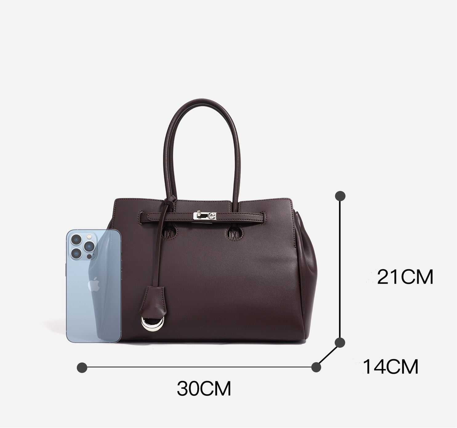 Premium Genuine Leather Work Tote Bag for Women - Professional Office Laptop Briefcase - Spacious & Stylish Business Handbag for Work, Travel & Daily Commute