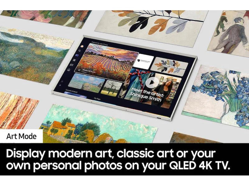 Samsung The Frame QLED 4K Smart TV - 55 Inch LS03D Series with Art Mode & Customizable Bezels - Perfect for Living Room Decor & Home Theater Setup