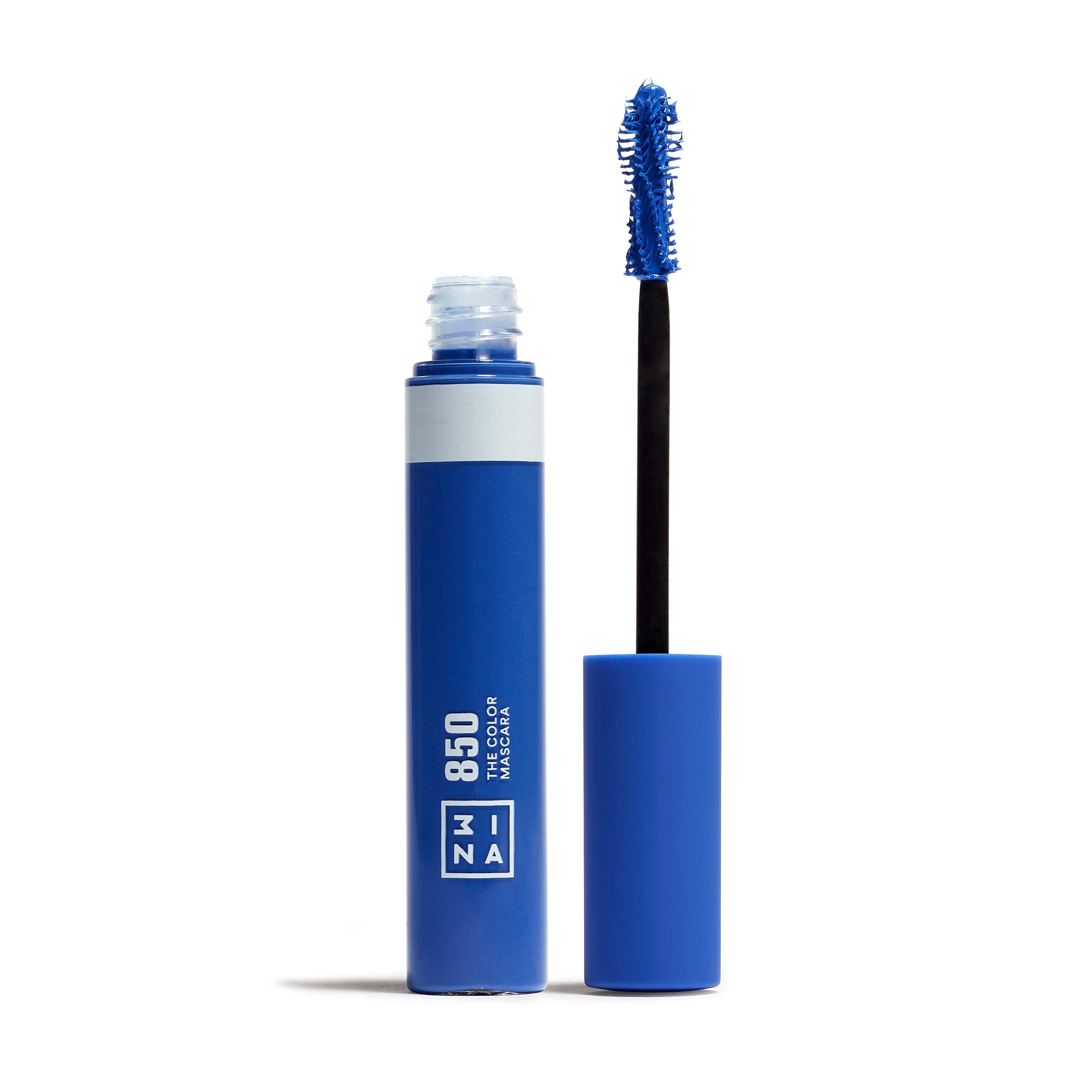 3INA MAKEUP - The Color Mascara 850 - Blue Mascara with Plant-Based Keratin for Volumizing & Lengthening - Long-Lasting, Flake-Free Formula - Hypoallergenic for Sensitive Eyes - Vegan & Cruelty-Free - Perfect for Party Makeup & Bold Eye Looks