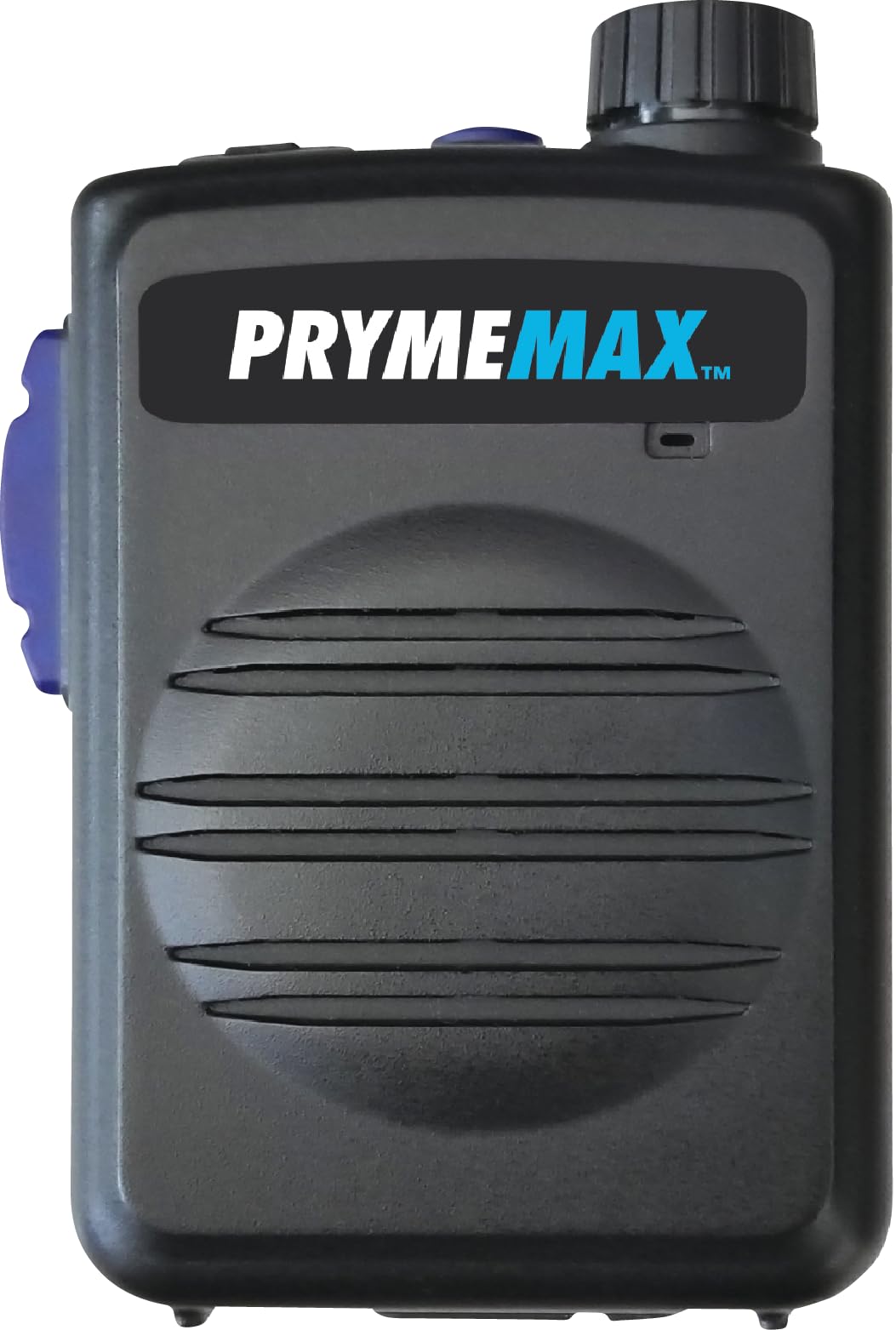 PRYMEMAX™ BTH-550-MAX Wireless Bluetooth Speaker Microphone with Desktop Charger - Compatible with 2-Way Radios, Smartphones & Tablets (iOS/Android) - Rotary Volume Control & PTT Button - Ideal for Outdoor Adventures, Construction Sites & Emergency Communications
