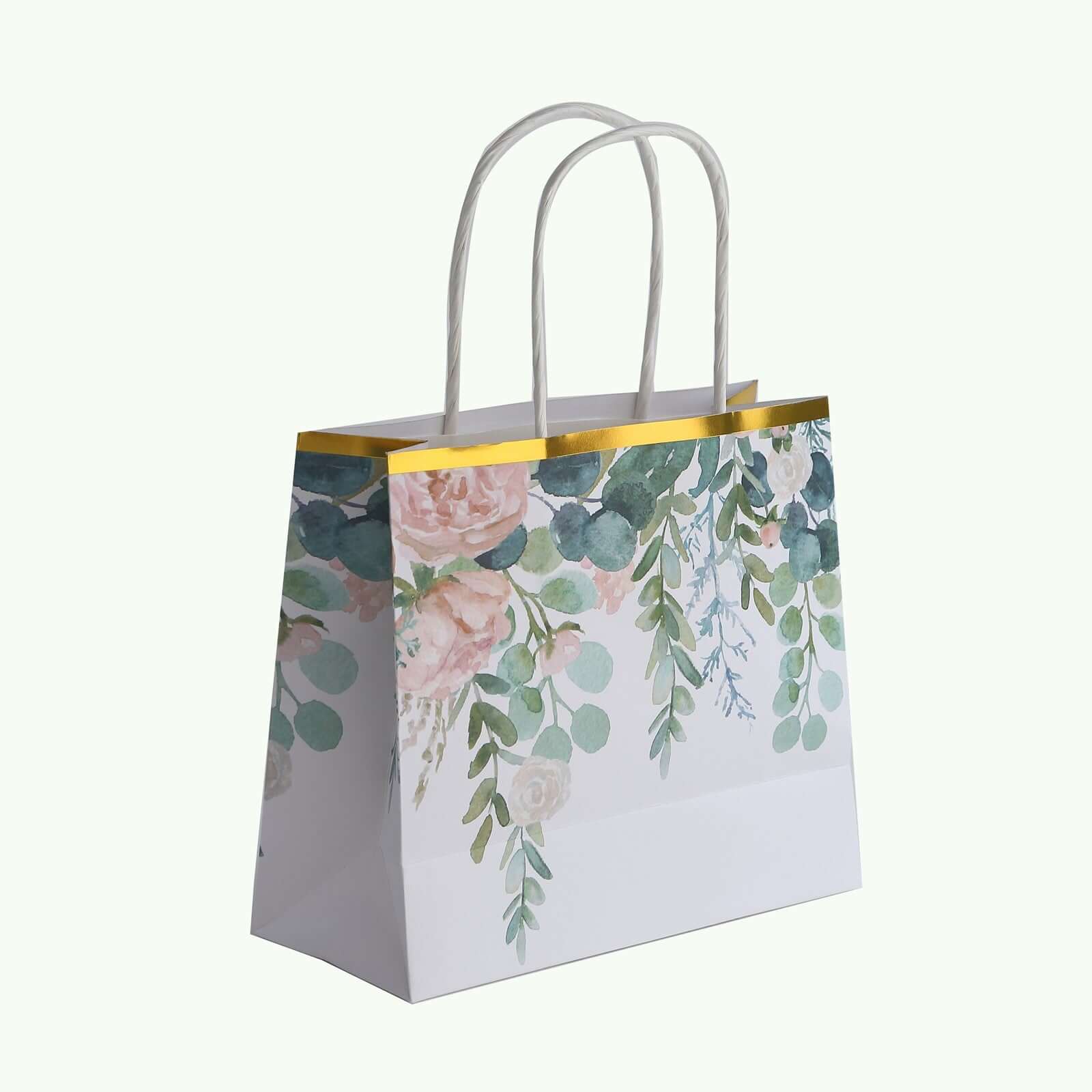 12 Pack Kraft Paper Gift Bags with Handles - Eco-Friendly Party Favor Bags for Birthdays, Weddings & Baby Showers - Perfect for Gift Wrapping & Small Gifts
