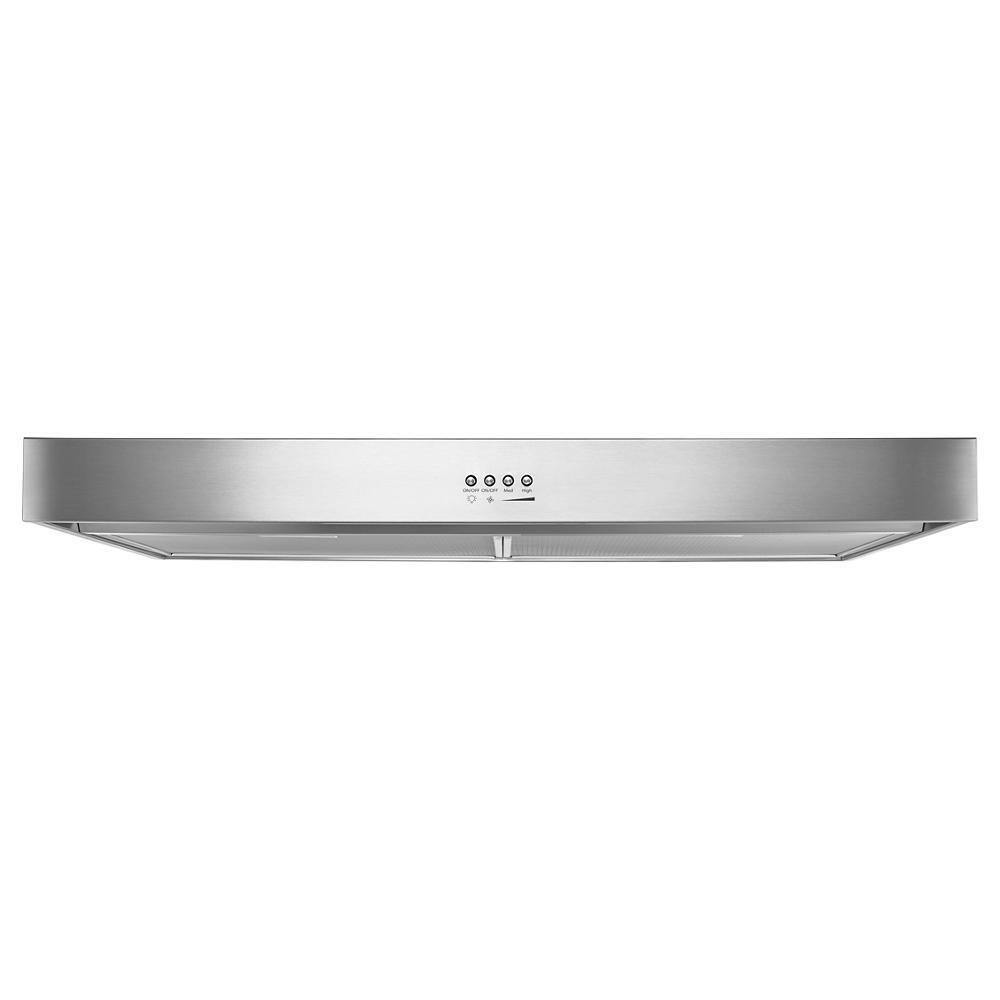 Amana WVU37UC0FS 30-Inch Stainless Steel Range Hood with Full-Width Grease Filters - Perfect for Kitchen Ventilation & Smoke Removal in Homes & Restaurants