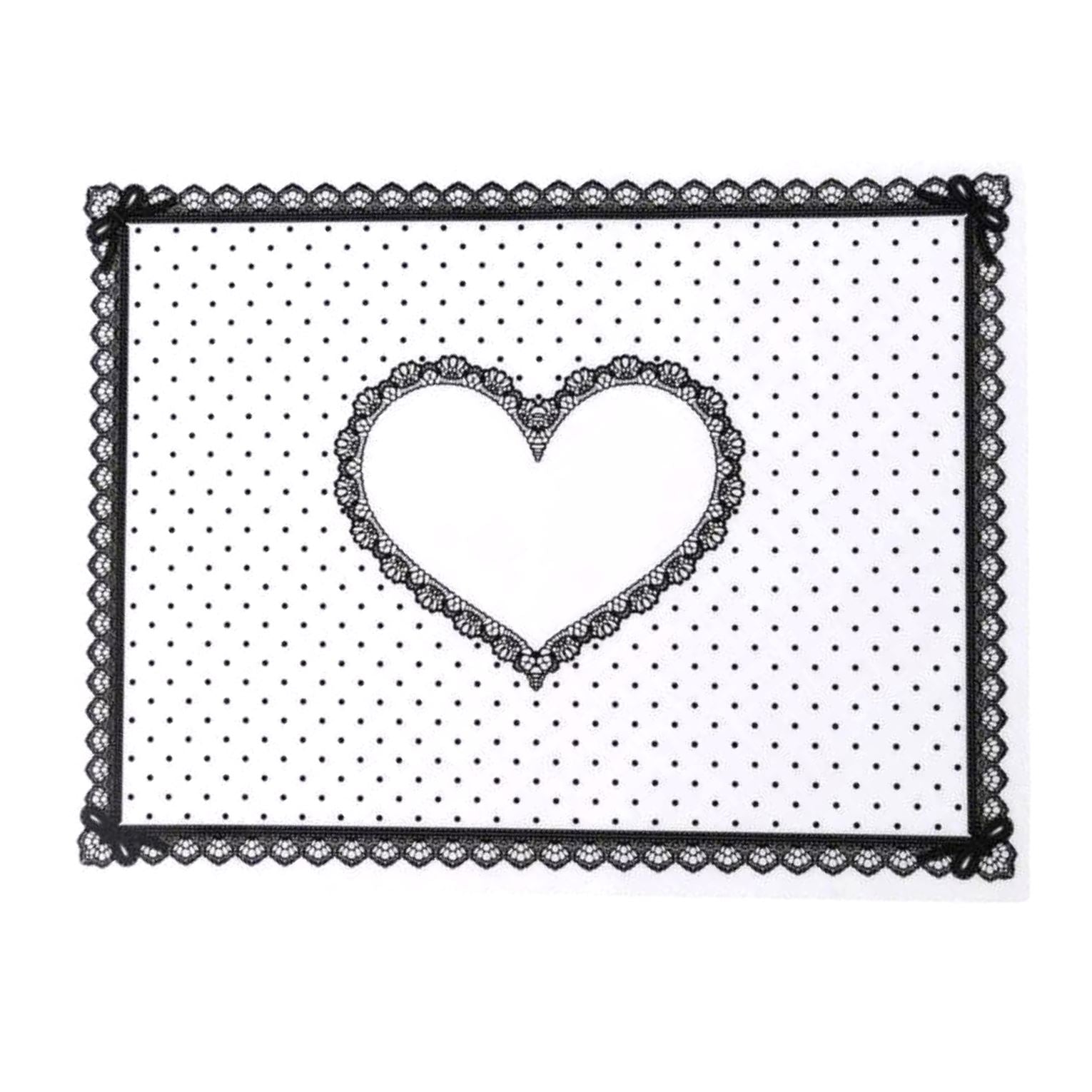 Heart Design Silicone Nail Table Mat - Non-Slip Manicure Workstation Protector for Nail Salons & Home DIY Nail Art