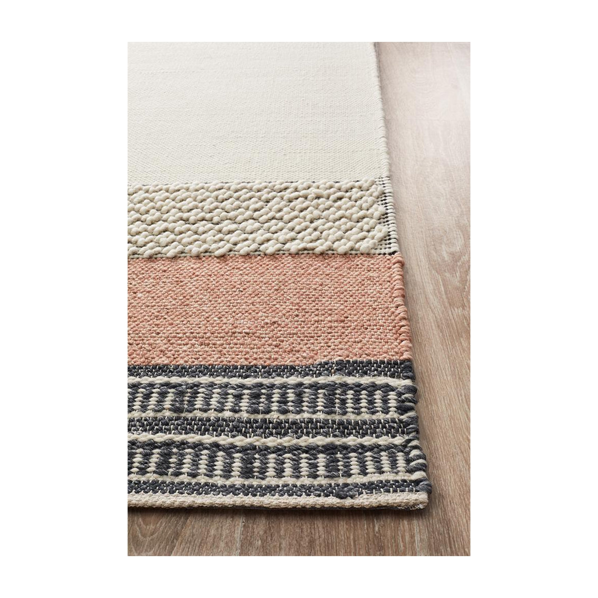 Hudson 809 Peach Area Rug - Soft Plush Shag Carpet for Living Room, Bedroom, Nursery - Non-Slip Comfortable Floor Mat for Home Decor