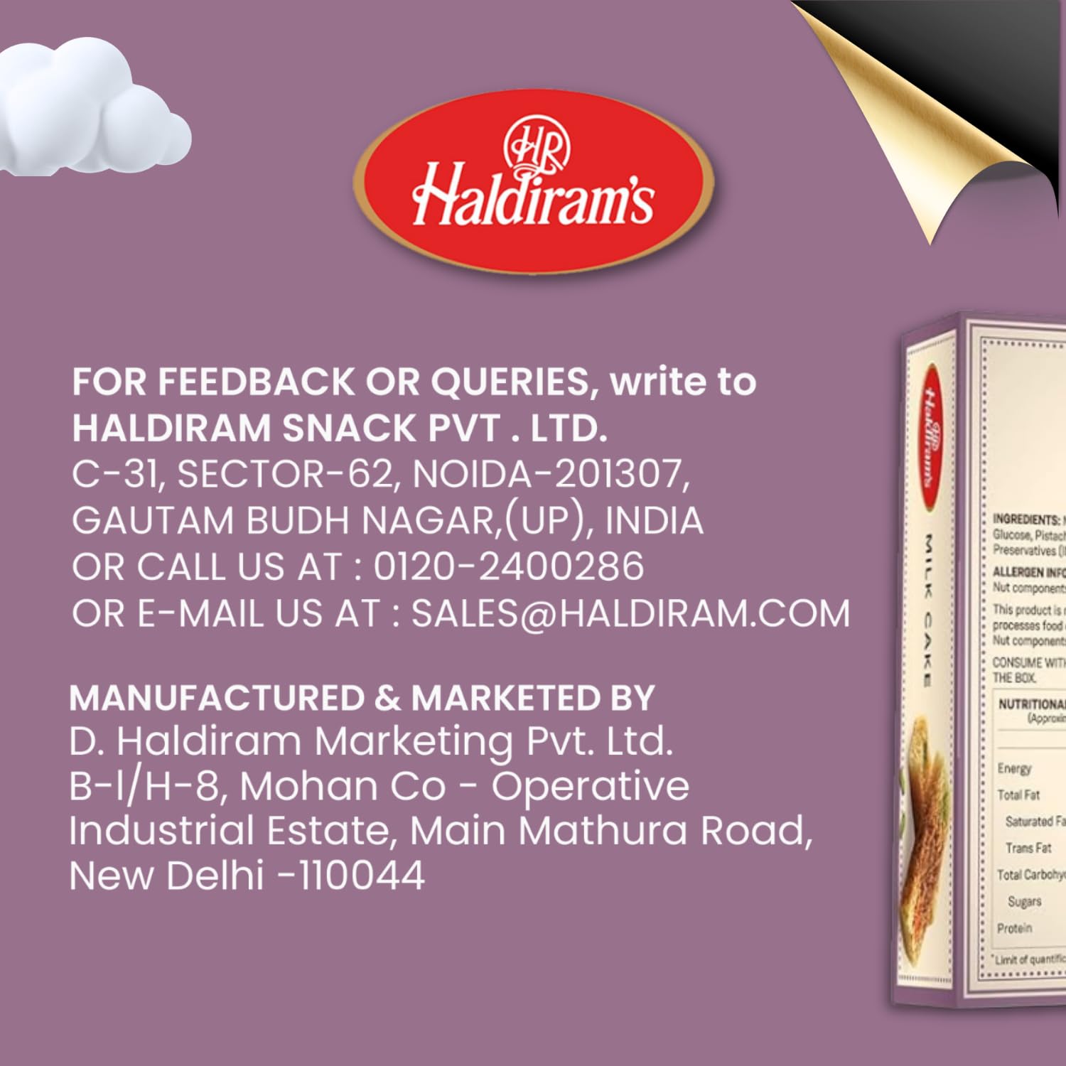 Haldiram's Premium Milk Cake 200g | Authentic Indian Mithai | Rich & Creamy Traditional Sweet | Handcrafted Fresh Doodh Sweet | Gift Box for Diwali, Holi & Festivals | Perfect for Gifting, Dessert & Tea Time Snacks