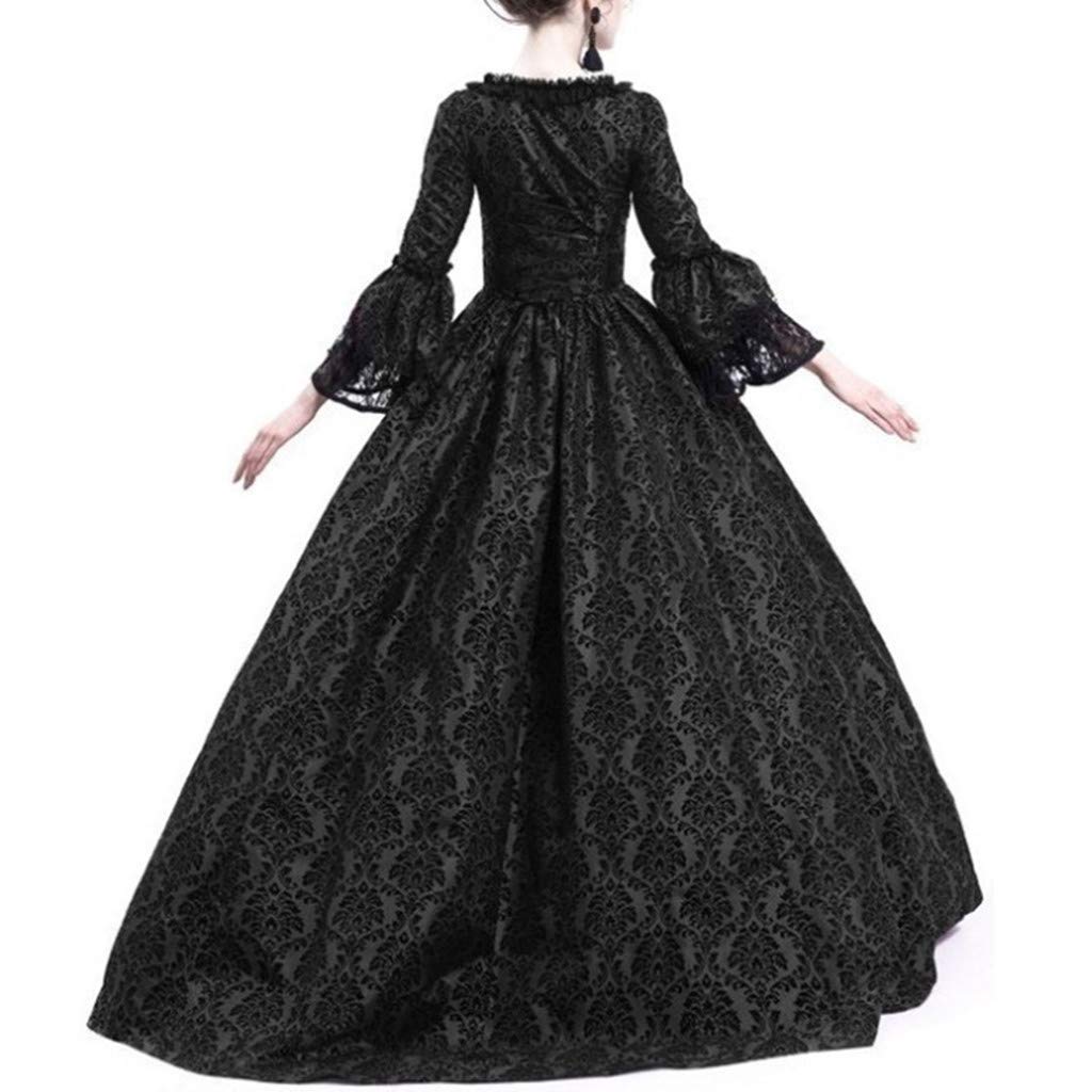 18th Century Women's Rococo Ball Gown - Long Gothic Renaissance Victorian Dress for Masquerade & Cosplay - Elegant Historical Costume for Themed Parties, Halloween & Renaissance Fairs