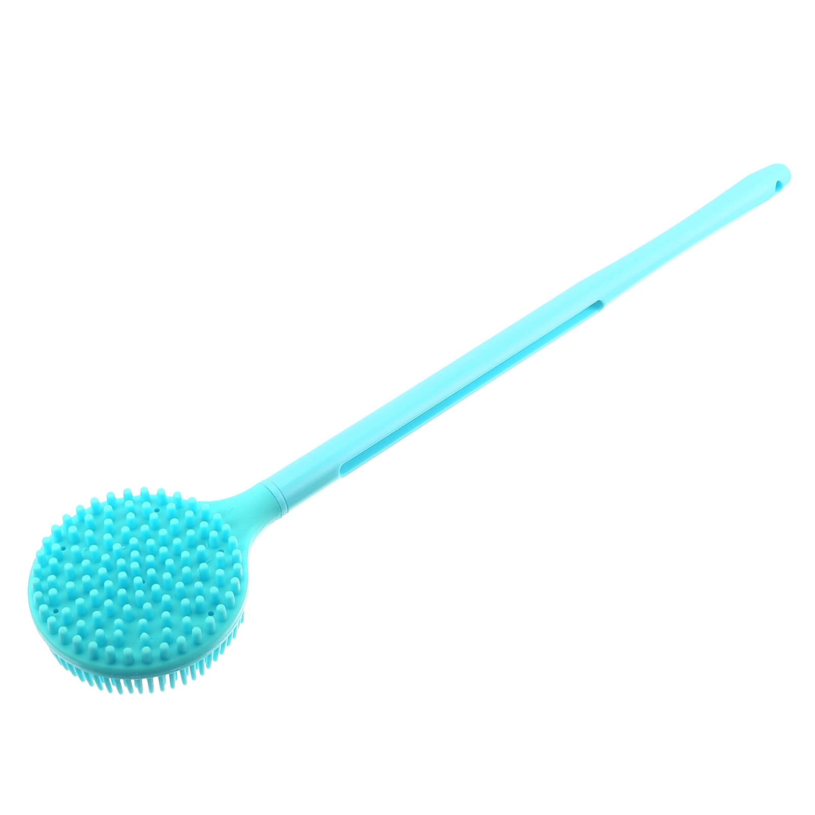 Premium Silicone Bath Brush with Long Handle - Exfoliating Back Scrubber & Shower Skin Cleanser - Gentle Body Scrub for Deep Cleansing & Massage - Perfect for Hard-to-Reach Areas & Spa-Like Experience at Home