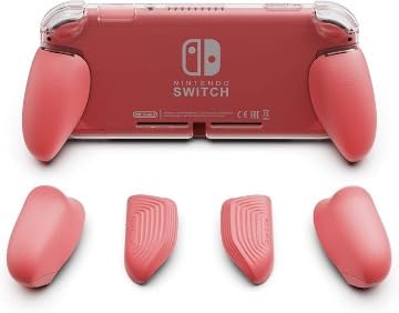 Nintendo Switch Lite Premium Bundle (Coral) - Certified Refurbished | Portable Gaming Console with Enhanced Battery Life | Perfect for Travel, Commuting & Home Entertainment