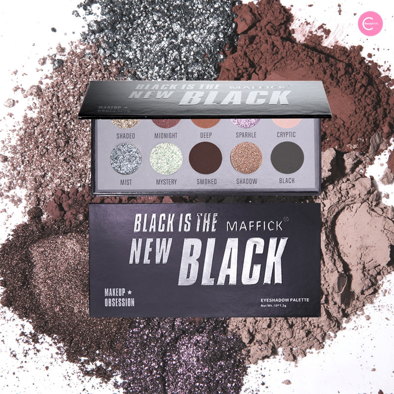 MAFFICK 10 Color Professional Eyeshadow Palette - Highly Pigmented, Long Lasting Makeup for Day & Night Looks - Perfect for Parties, Weddings & Everyday Wear