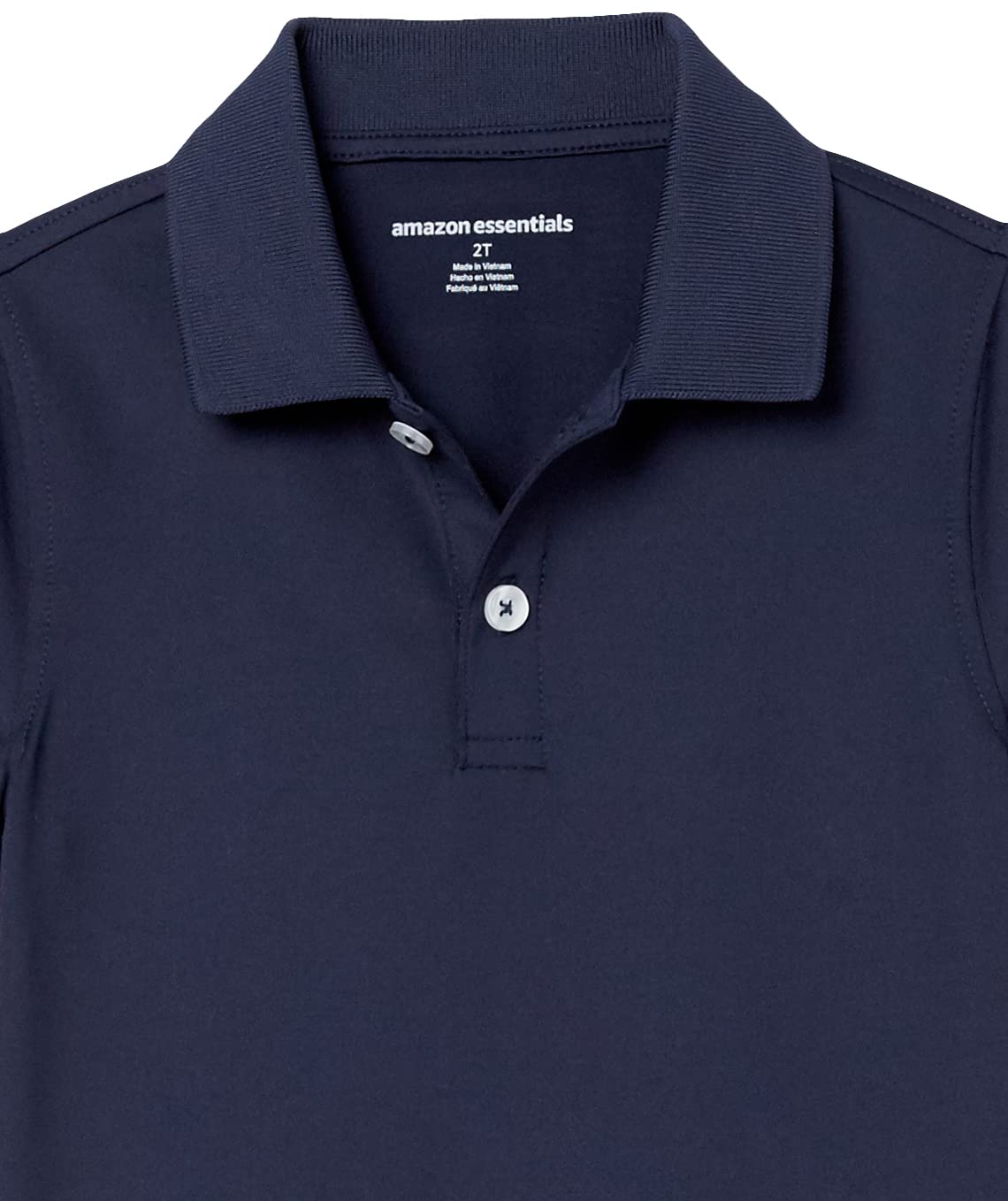 Amazon Essentials Boys & Toddlers' Active Performance Polo Shirts - 2-Pack, Breathable & Moisture-Wicking for Sports, School & Outdoor Play