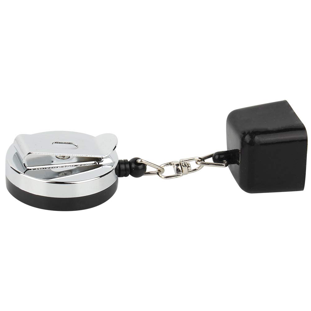 GOTOTOP Retractable Billiard Chalk Holder - Plastic Pool Cue Chalk Storage with Protective Cover - Black - Perfect for Pool Tables, Bars & Game Rooms