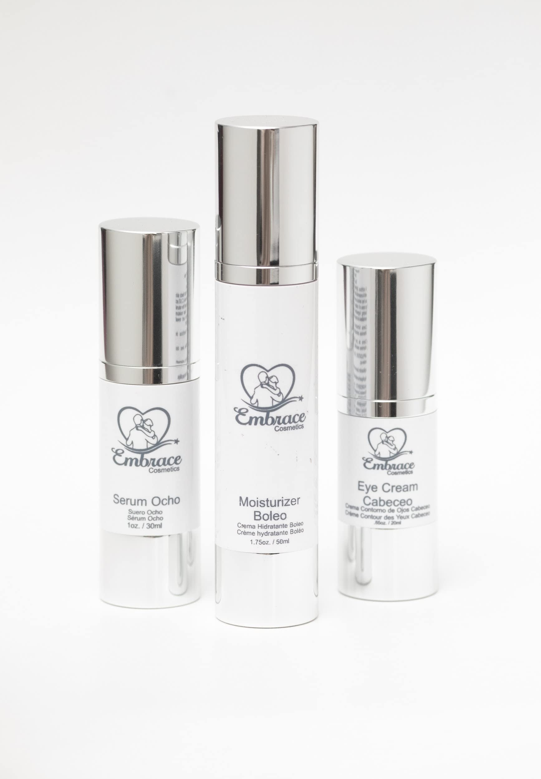 Collection I - Eye Cream, Serum & Moisturizer Set for Anti-Aging & Hydration | Skincare Routine Essentials for Day & Night Use
