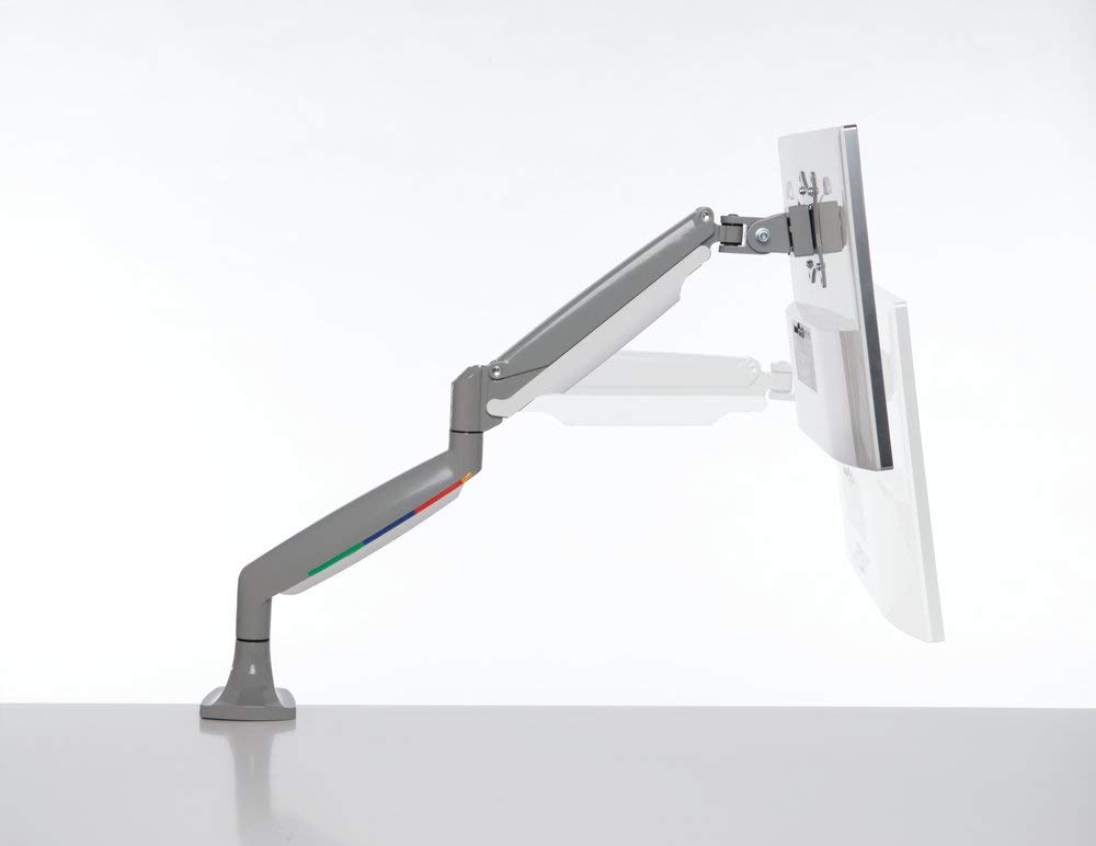 Kensington Single Monitor Arm with VESA Mount - Adjustable Gas Spring Desk Mount for 13-34
