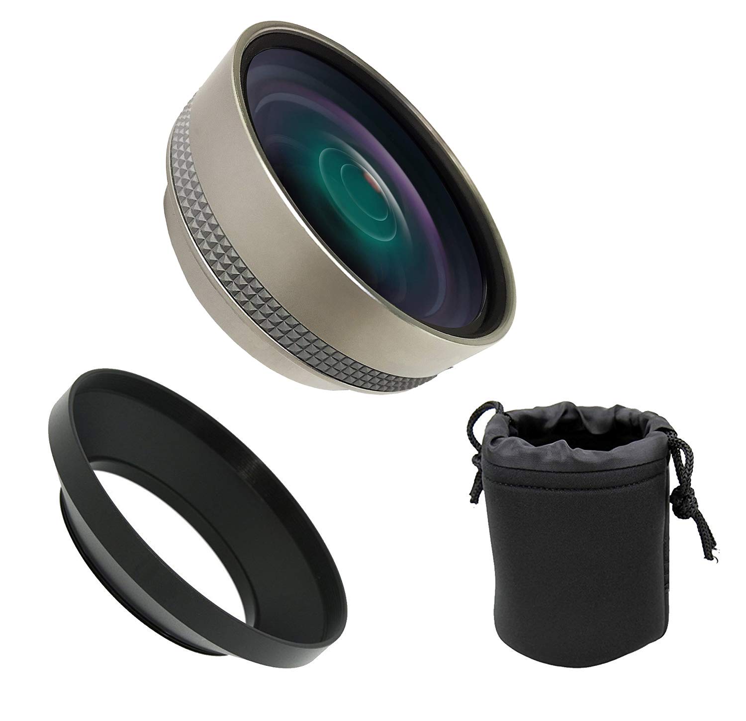 0.5X HD Super Wide Angle Lens with Macro for Sony Cyber-Shot DSC-RX100 VI - Includes Lens Adapters - Perfect for Travel Photography & Vlogging