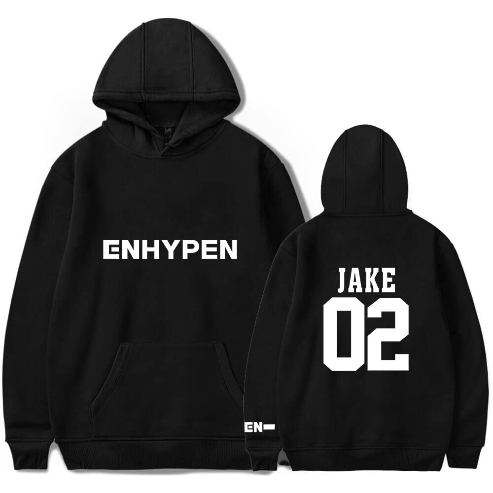 Enhypen Merch Hoodie - 90s Korean Kpop Group Unisex Pullover Sweatshirt | Harajuku Streetwear Fashion for Men & Women | Perfect for Concerts, Fan Meetings & Casual Wear