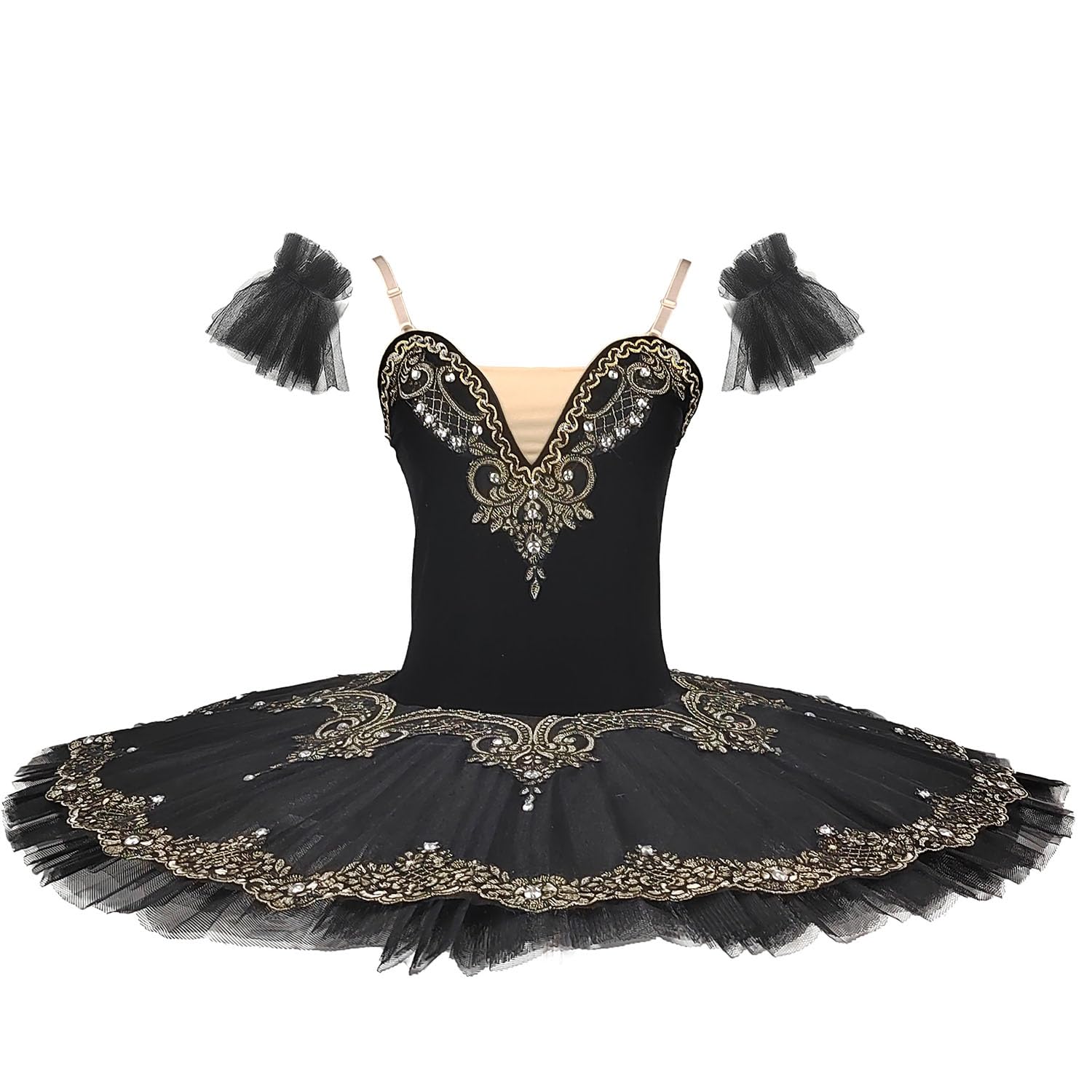 Swan Lake Ballet Tutu Dress for Kids & Women - White Competition Performance Skirt with Platter Design | Perfect for Dance Recitals, Ballet Shows, and Theatrical Performances