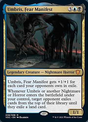 Magic: the Gathering - Umbris, Fear Manifest (038) - Crimson Vow Commander Deck | Horror-Themed MTG Card for Commander & EDH Games | Perfect for Spooky Game Nights & Competitive Play