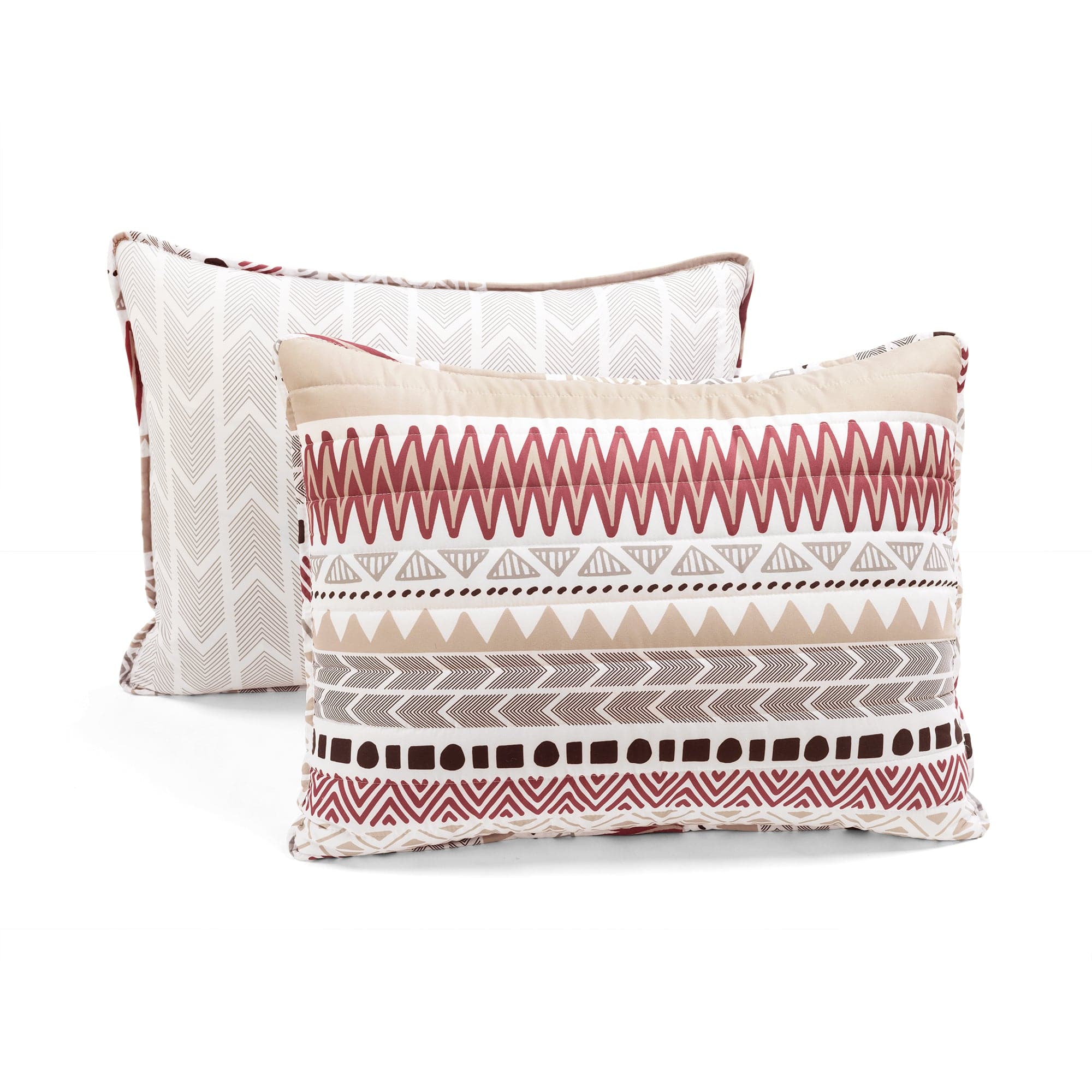 Southwest Stripe Reversible 3-Piece Quilt Set - King Size Bedding with Matching Pillow Shams, Southwestern Style for Bedroom & Guest Room Decor