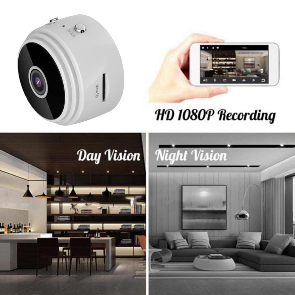 Desikixudy A9 Mini Camera 1080P HD - Wireless WiFi Security Camera for Smart Home, Magnetic Mount Indoor/Outdoor Surveillance - Perfect for Baby Monitor, Pet Camera & Home Security