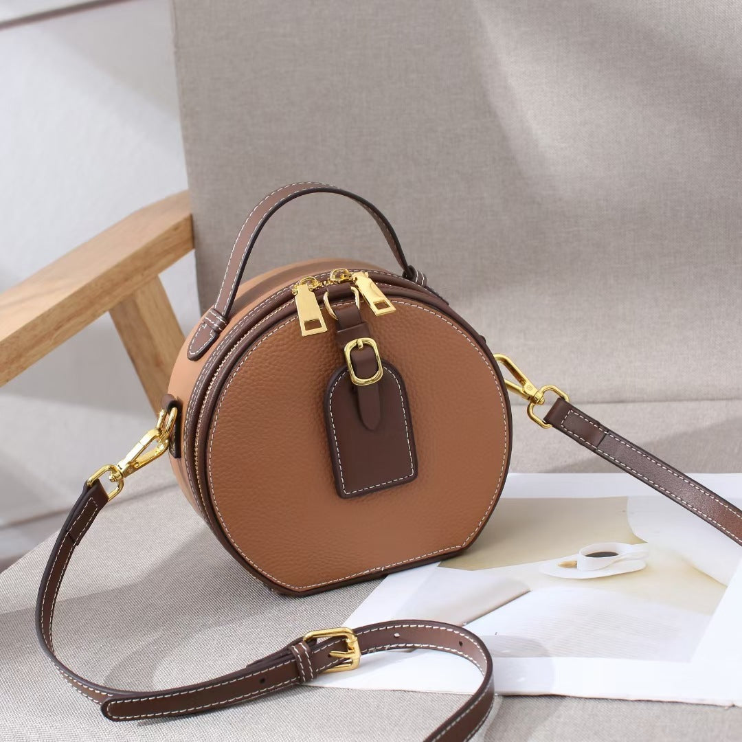 Genuine Leather Small Tote Bag for Women - Stylish Shoulder Bag & Crossbody Purse - Perfect for Work, Travel, and Everyday Use