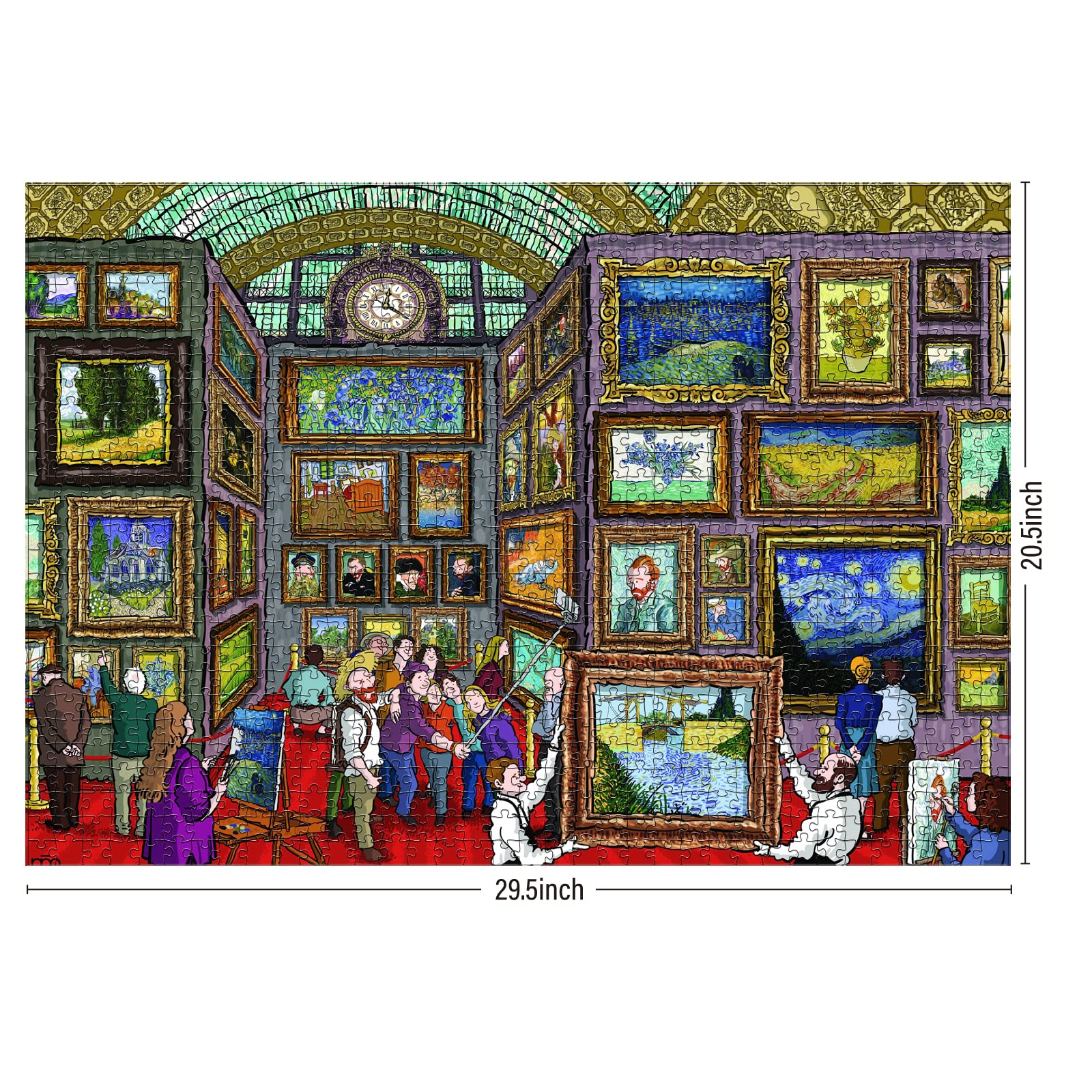 1000 Piece Van Gogh Jigsaw Puzzle for Adults - Starry Night Art Puzzle, Museum Collection Puzzle Game for Family Night & Stress Relief (Alireza Karimi Moghaddam)
