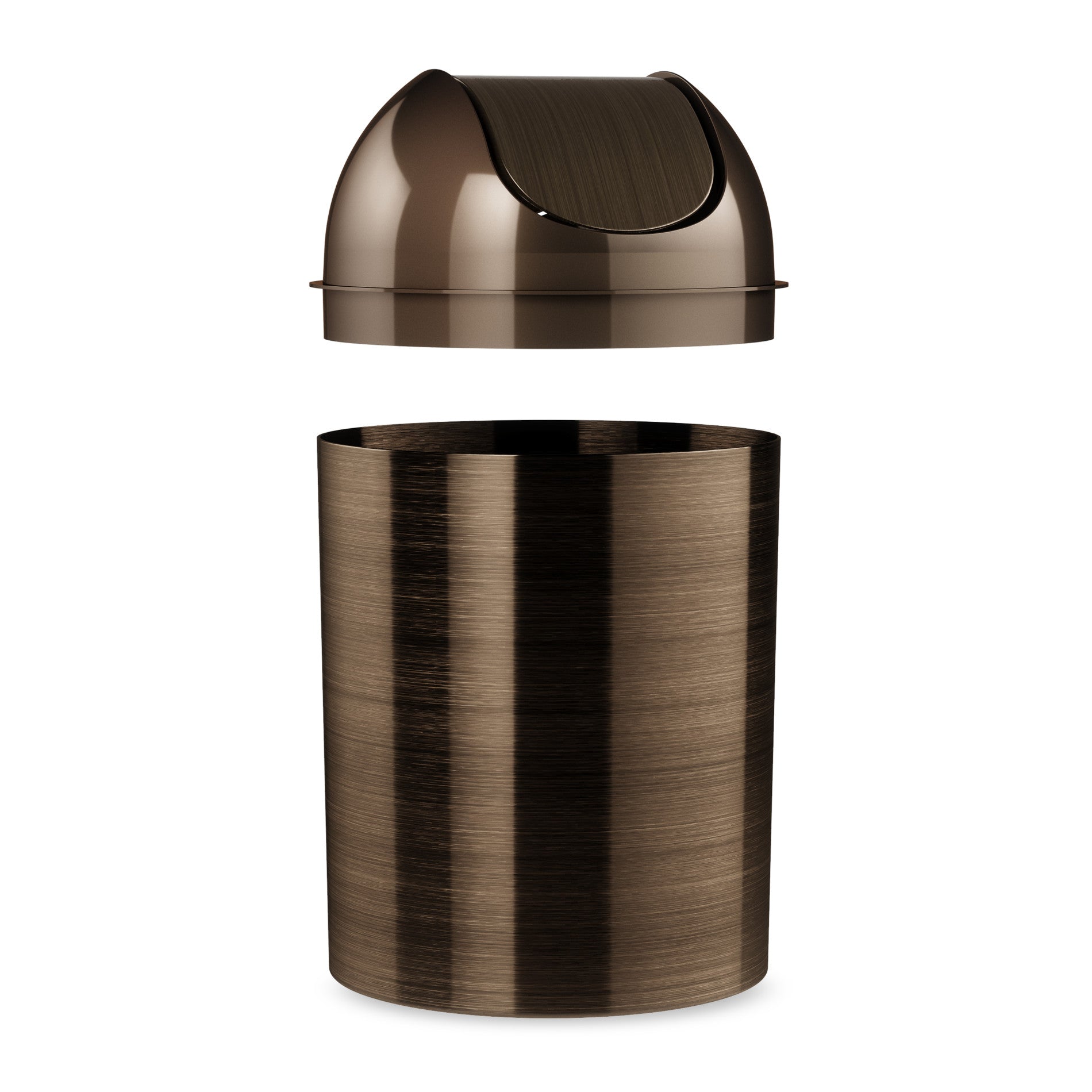 Stainless Steel Mezzo Trash Can - 13 Gallon/50L Kitchen & Office Waste Bin with Lid - Odor Control & Hands-Free Foot Pedal - Perfect for Home, Kitchen, Office & Bathroom Use