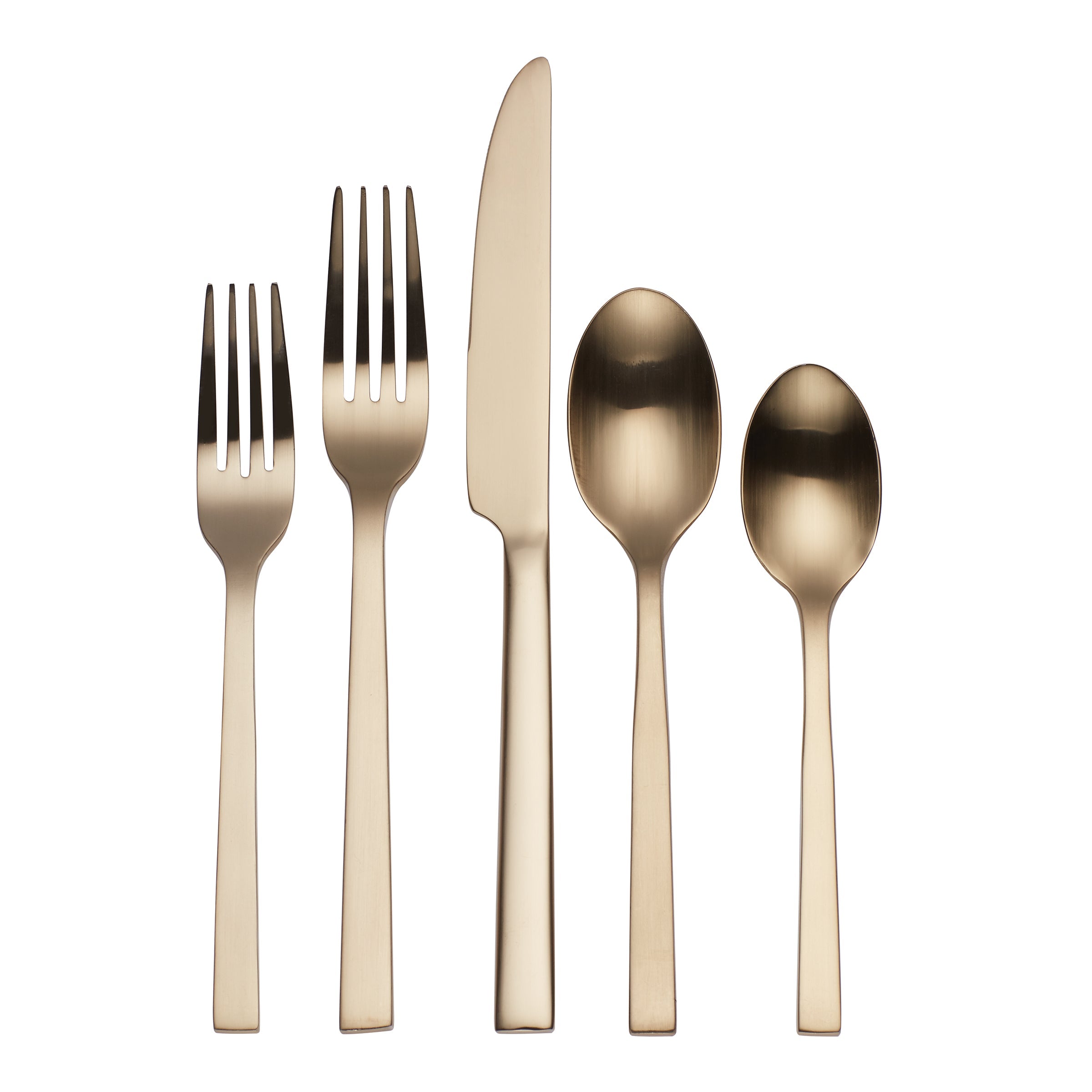 Chef's Table Champagne 20-Piece Flatware Set - Premium Stainless Steel Silverware for Fine Dining, Weddings & Special Occasions