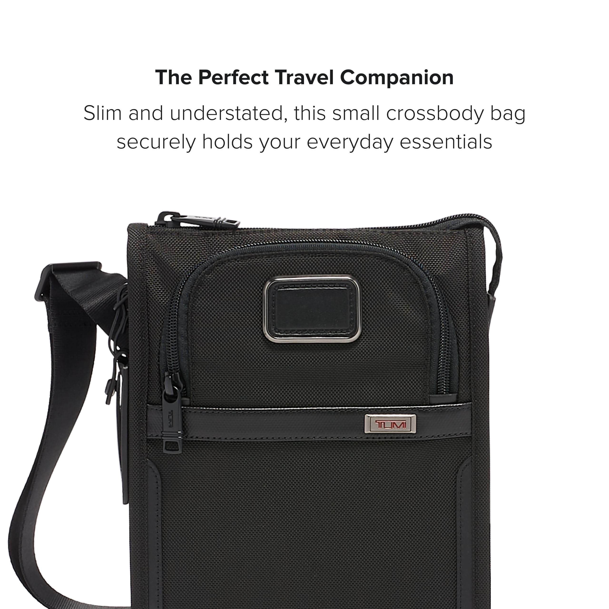 TUMI Alpha Pocket Bag - Compact Travel Crossbody Shoulder Bag for Men & Women - Perfect for Airports, Commuting & Everyday Carry