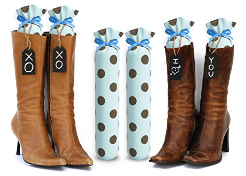 Light Blue With Brown Polka Dots