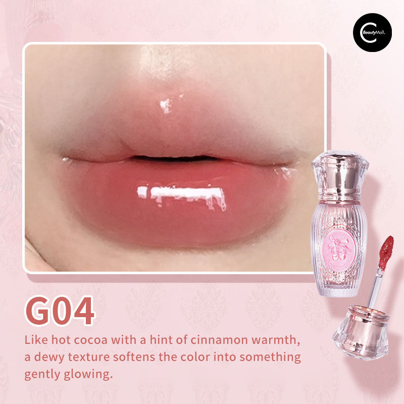 Gogotales Gemstone Gloss Lip Lacquer - Shiny Long-Lasting Lip Gloss with Natural Oils | Perfect for Daily Wear, Parties & Special Occasions