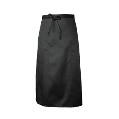 Chef Works 122A 2 Pocket Bistro Apron - Black - Premium Restaurant Quality Apron for Cooking, Baking & Grilling - Ideal for Chefs, Home Cooks & BBQ Enthusiasts