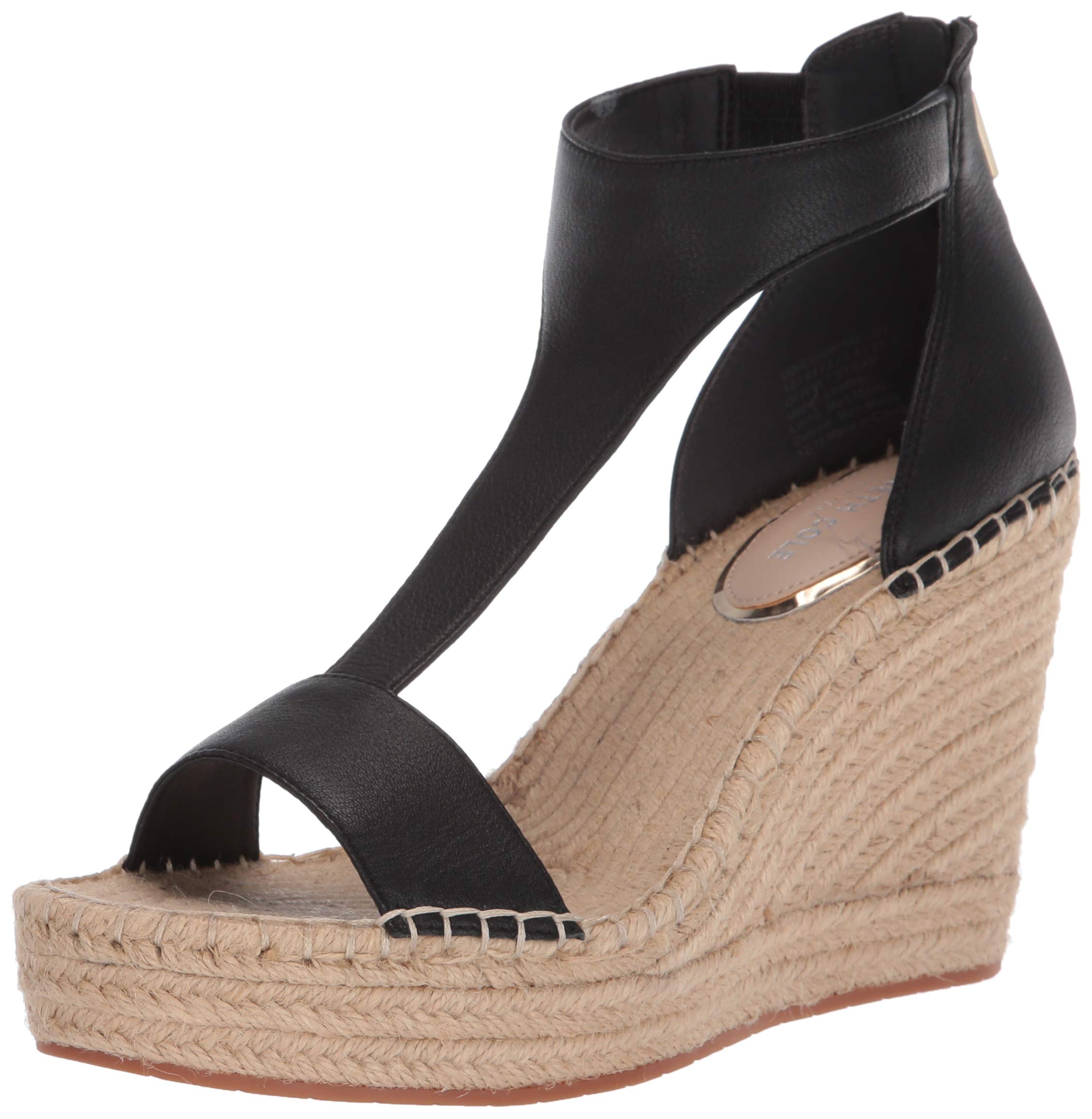 Kenneth Cole Women's Olivia T-Strap Wedge Sandals - Comfortable Heels for Casual Outings, Date Nights & Summer Fashion