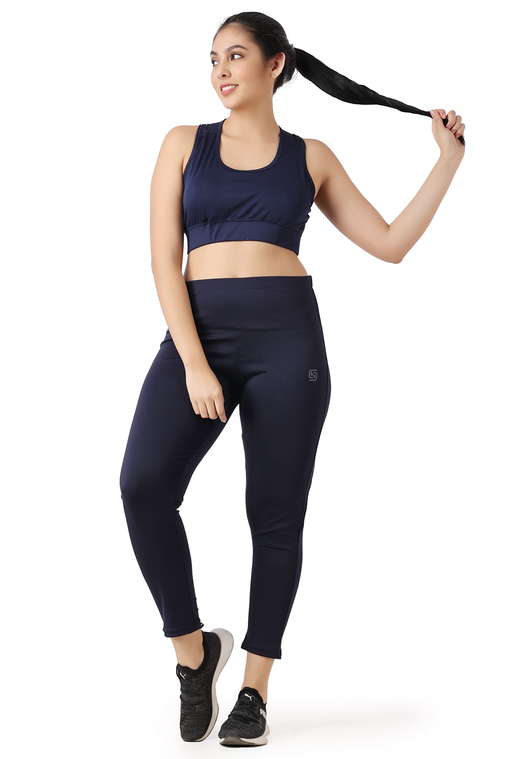 NDLESS SPORTS Women's Workout Set - High Support Sports Bra & High-Waisted Yoga Leggings 2-Piece, Breathable Stretchy Activewear for Gym, Running & Fitness | Perfect for Yoga, Pilates & High-Intensity Training