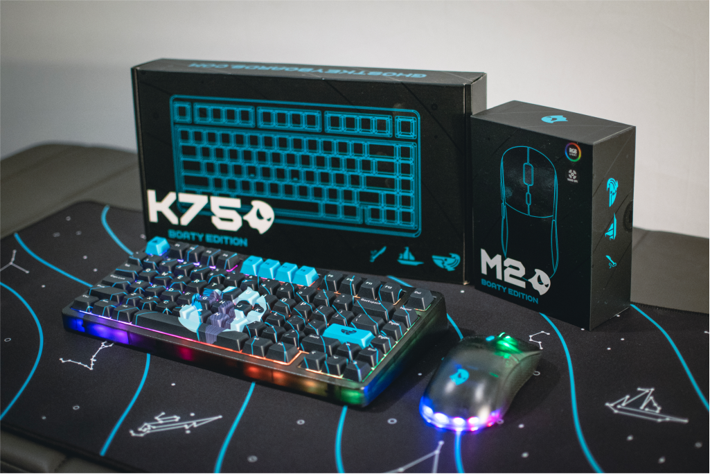 K75 Mechanical Keyboard - RGB Backlit, Hot Swappable, 75% Layout for Gaming & Typing | Space Whale Design | Perfect for Office, Gaming & Programming