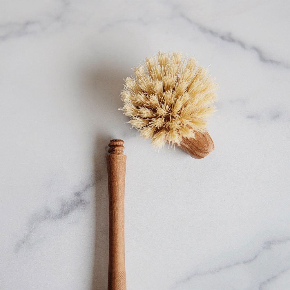 Essential Everyday Dish Brush with Twist Head & Stiff Bristles - Perfect for Cleaning Pots, Pans, and Tough Kitchen Messes