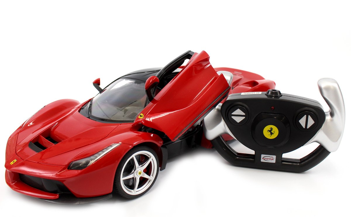 1/14 Scale Ferrari LaFerrari Remote Control Car - Red RTR RC Model with Opening Doors | Collectible Toy for Adults & Kids, Perfect for Racing, Display & Gift Giving