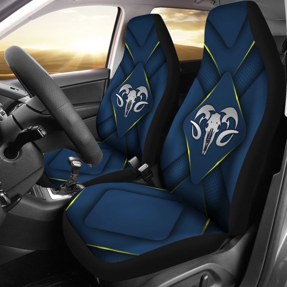 Premium Custom Fit Blue Dodge Ram Car Seat Covers - Durable Neoprene Protection for 2012-2016 Models (Part# 1212603) | Perfect for Road Trips, Off-Roading & Daily Commute