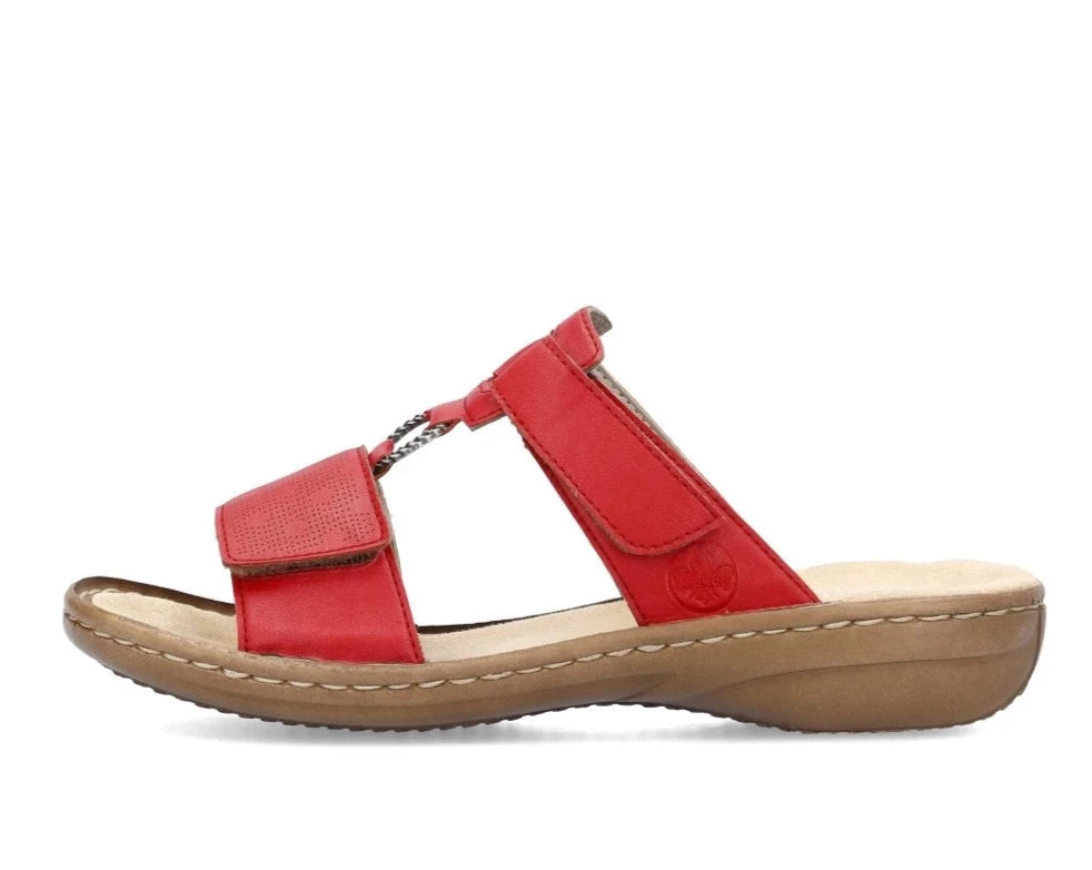 Rieker Women's 60885 Red Comfort Shoes - Stylish & Lightweight for Work, Walking & Casual Wear