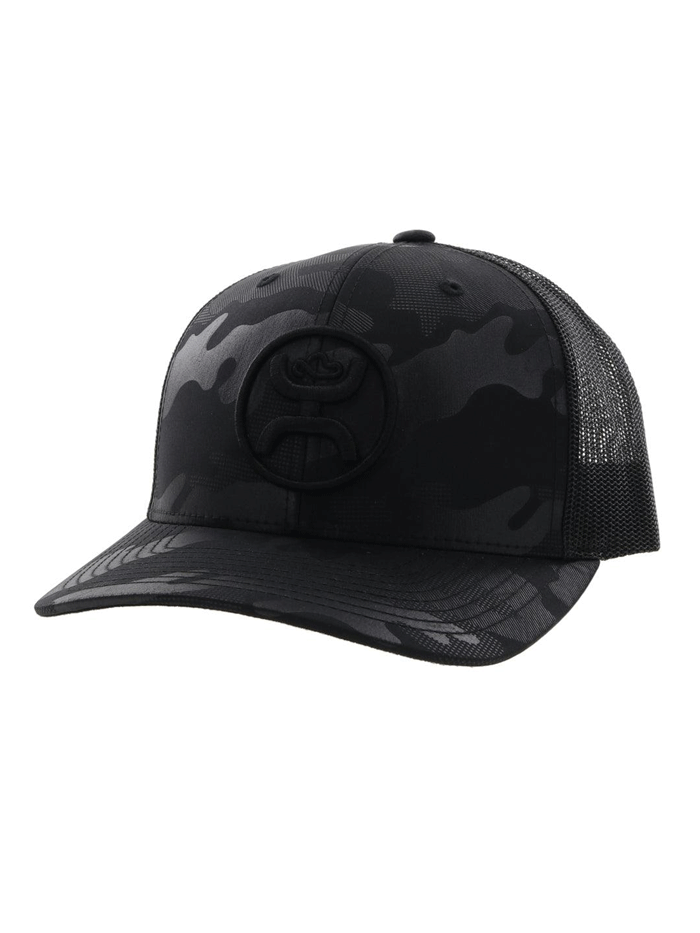Hooey 2209T CABK O Classic Mid Profile Trucker Hat - Camo Black for Outdoor Adventures, Hunting & Casual Wear