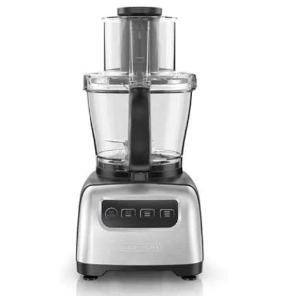 BLACK+DECKER FP3300SKT 12-Cup Food Processor - Certified Refurbished with Full Warranty - Perfect for Meal Prep, Slicing, Dicing & Shredding in Your Kitchen